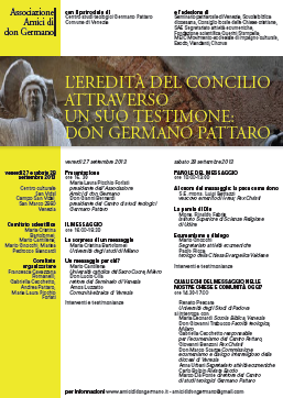 Convegno L'eredità del Concilio attraverso un suo testimone: don Germano Pattarotestimone