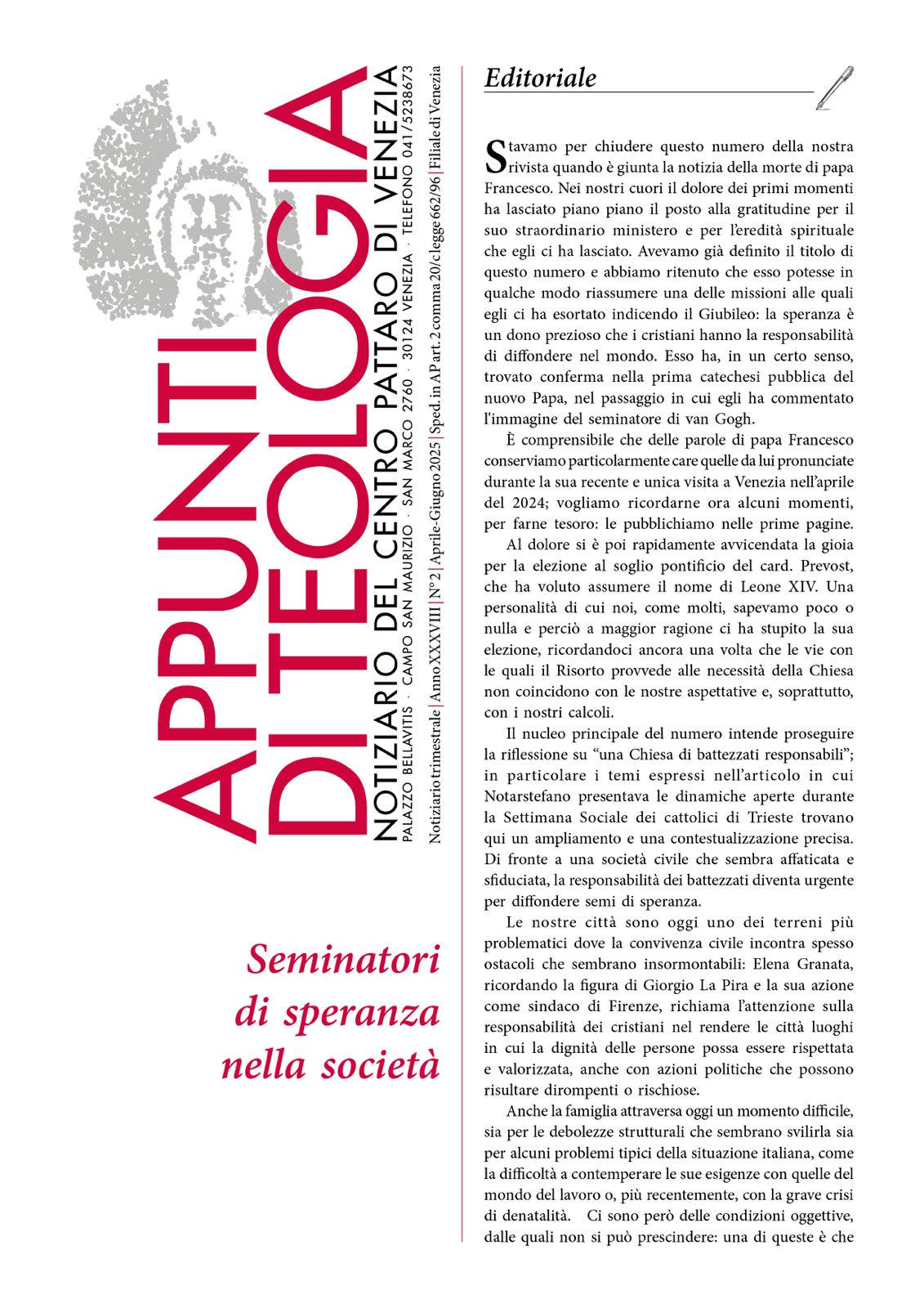 Prima pagina 2 2025