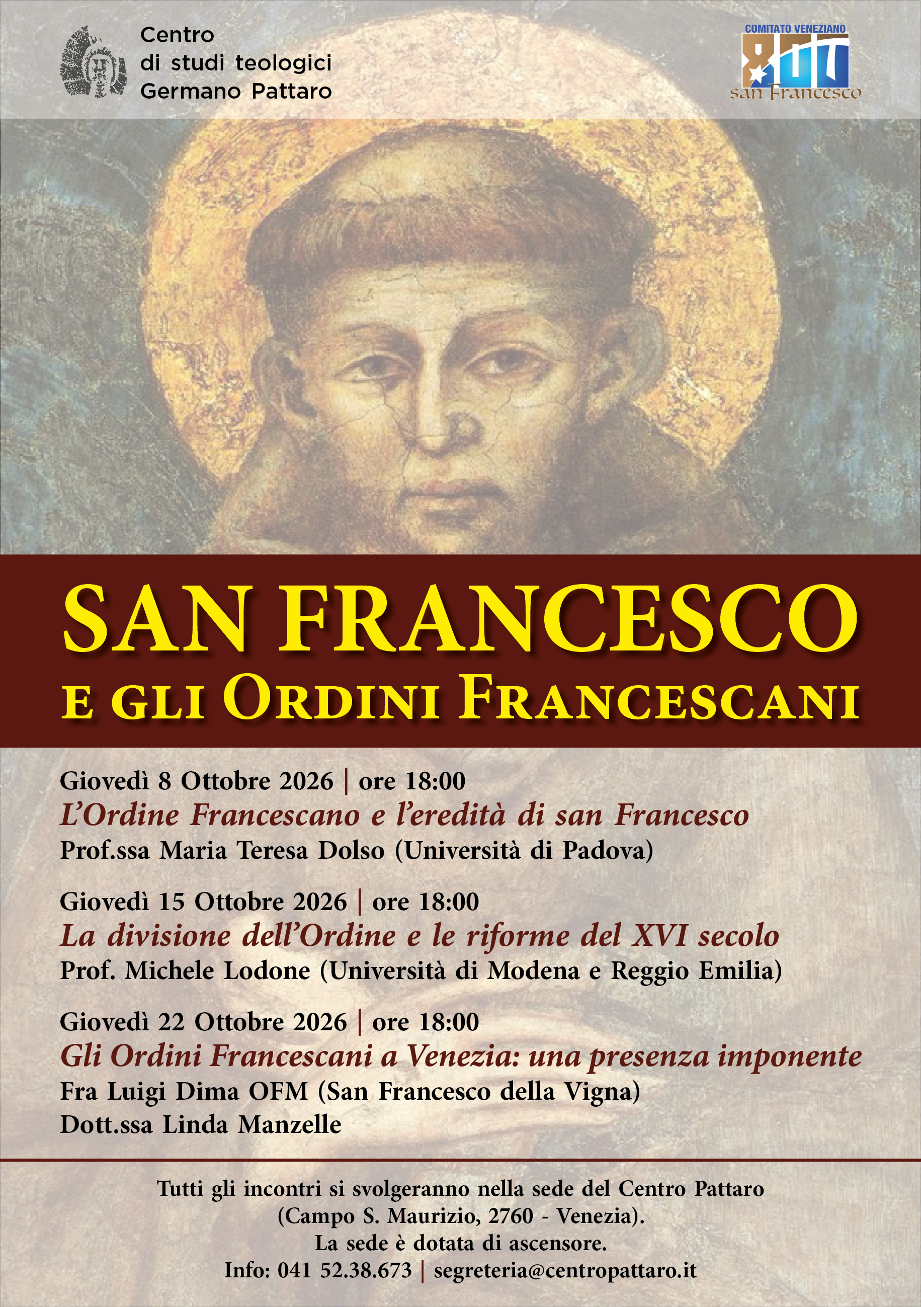 Ordini Francescani ott2026 locandina def
